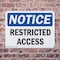 Signmission Restricted Access OSHA Notice Sign, Plastic, 10in W x 7in L, 2PK OS-2PACK-NS-P-710-L-18071 - alternate 6